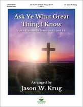 Ask Ye What Great Thing I Know Handbell sheet music cover